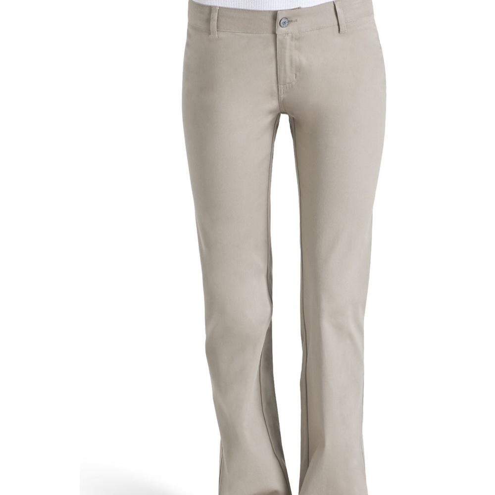 NWT Dickies Juniors khaki Slim Fit Boot size 9